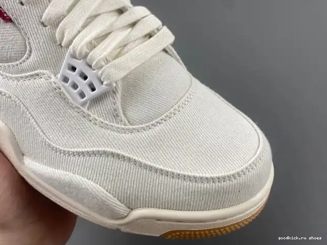 Cheap Air Levi's Jordan 4 AO2571-100 'White' x 0623